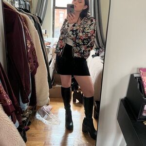 Floral hooded jacket